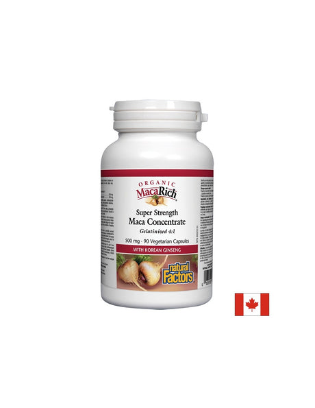 MacaRich® Organic Maca Concentrate 4:1/ Мака 500 mg х 90 капсули - Feel You