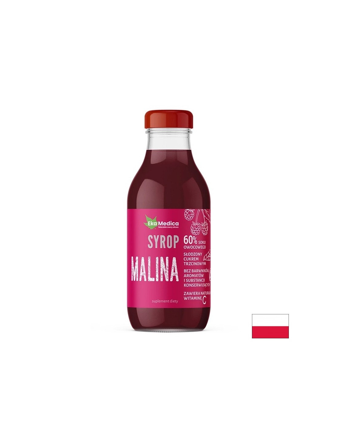 Малина + Ацерола – Антиоксидантна защита и клетъчно здраве, сироп 300 ml