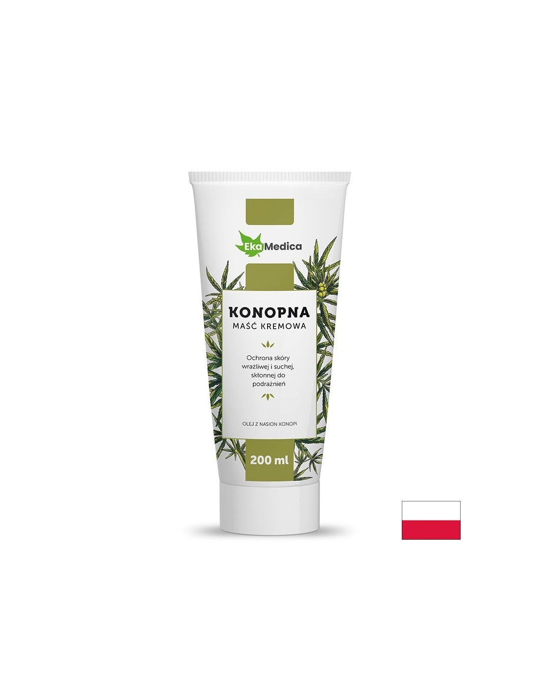 Масажен крем с масло от конопено семе, 200 ml EkaMedica - Feel You