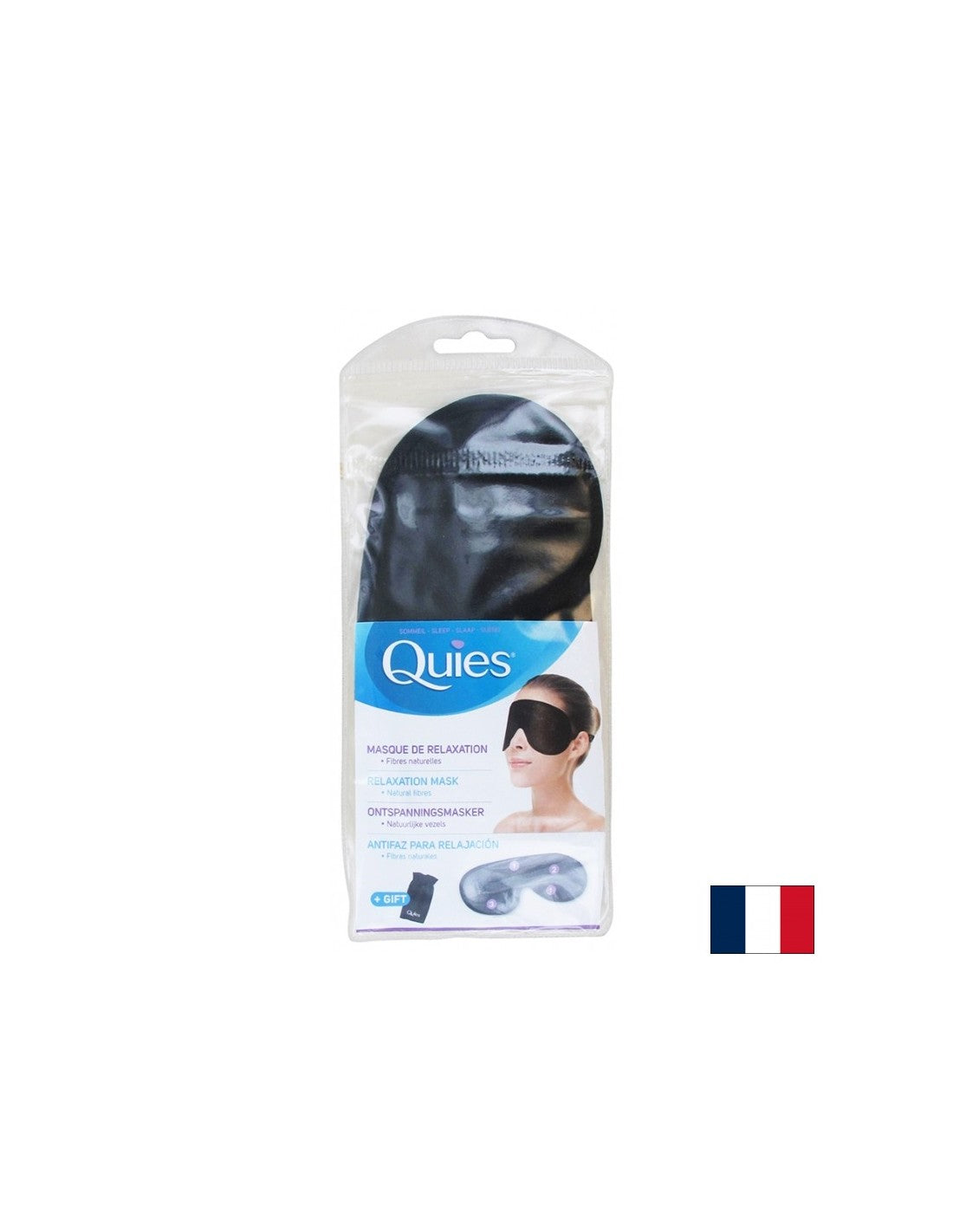 Sleep mask (made of natural fibers) + gift bag, 1 pc.