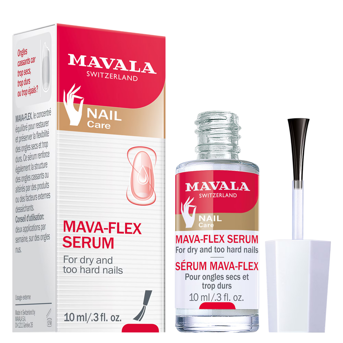 Mavala, Mava Flex, Hydrating & Moisturising, Fortifying & Moisturising, Nail Serum Treatment, 10 ml