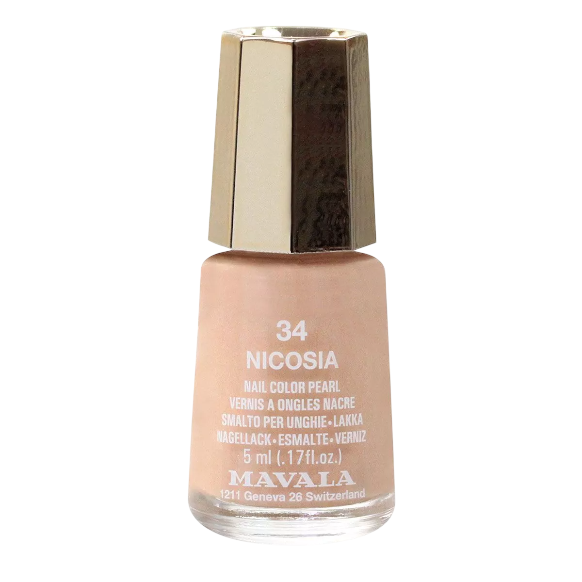 Mavala, Mavala, Glossy & Pearly, Nail Polish, 34, Nicosia, 5 ml *Miniature