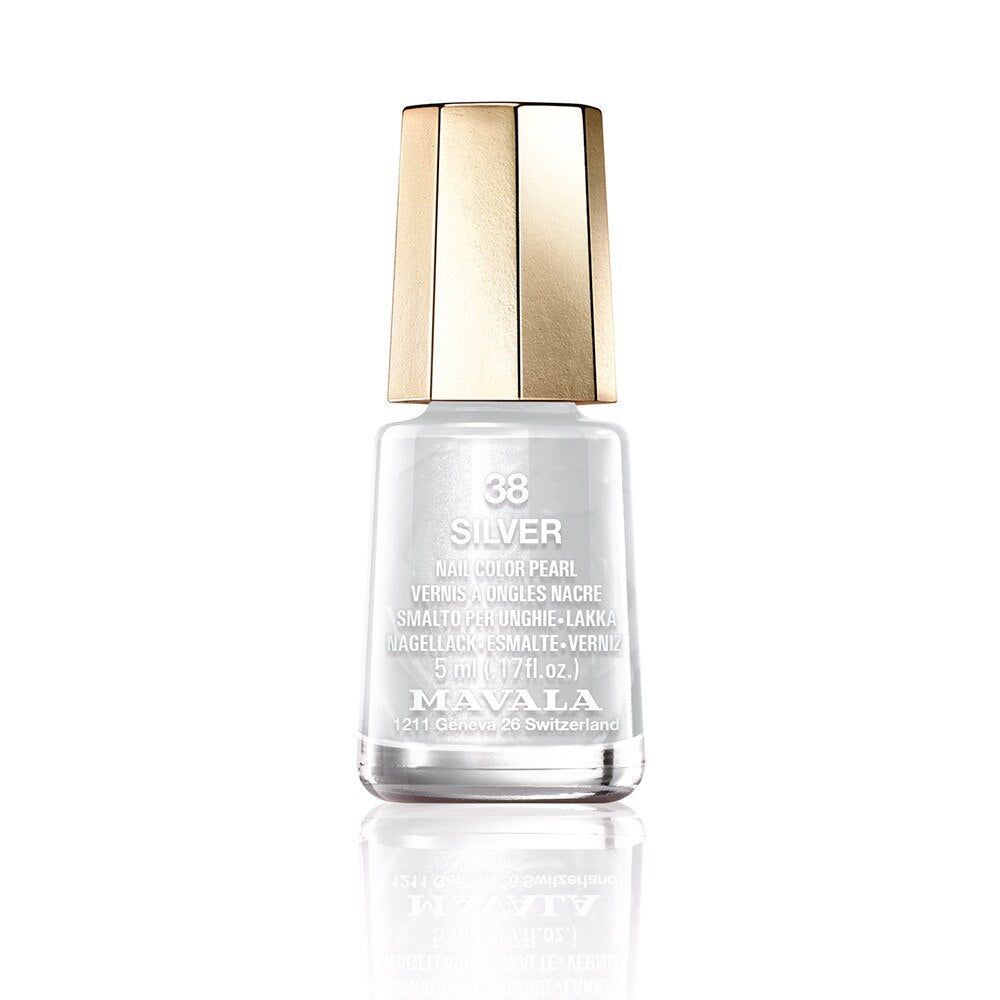 Mavala, Mavala, Shiny, Nail Polish, 38, Silver, 5 ml *Miniature