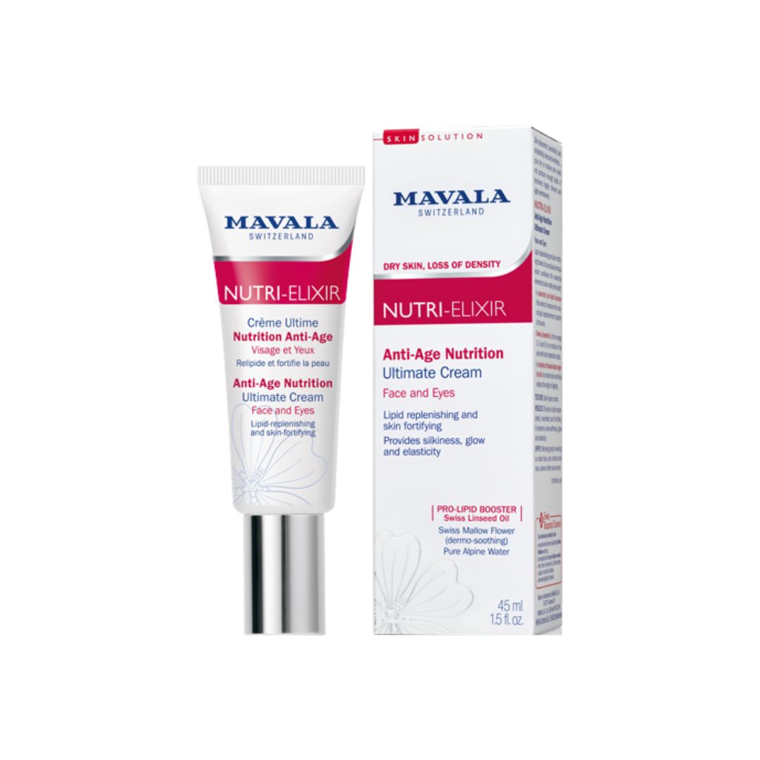 Mavala, Nutri-Elixir, Anti-Aging, Nourishing & Revitalising, Day & Night, Cream, Face & Eyes, 45 ml