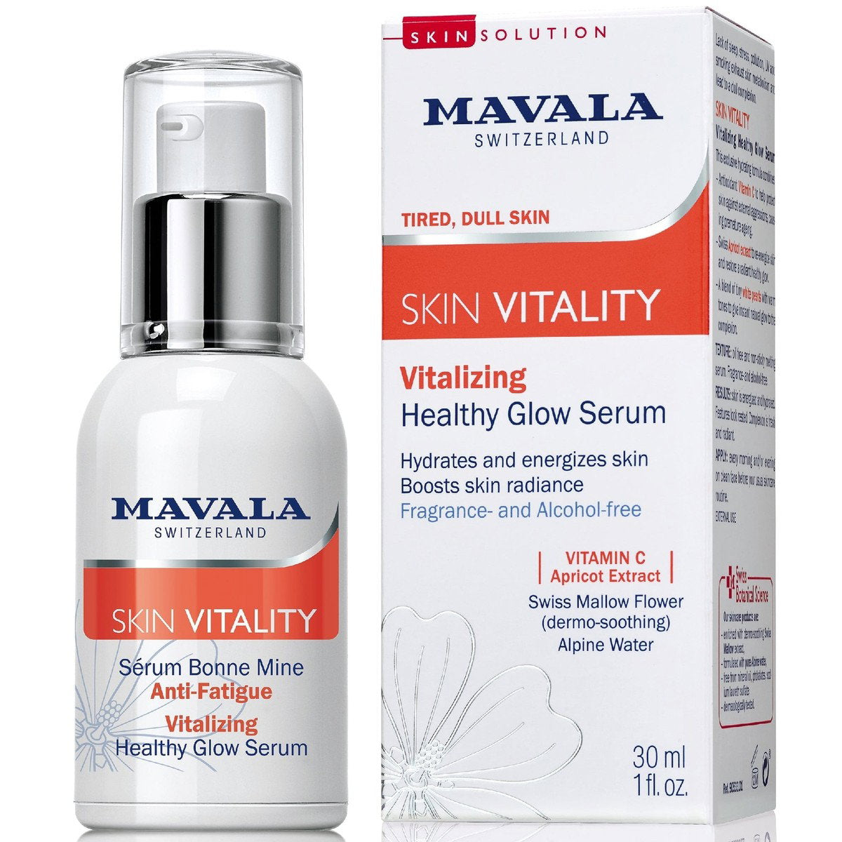 Mavala, Skin Vitality, Brightening & Exfoliating, Day & Night, Serum, Face, 30 ml