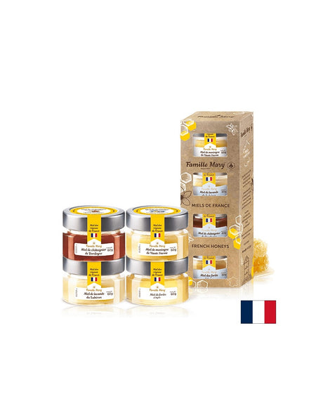 Селекция от пчелни медове от Франция - Miels De France, 4 бр. x 60 g - Feel You