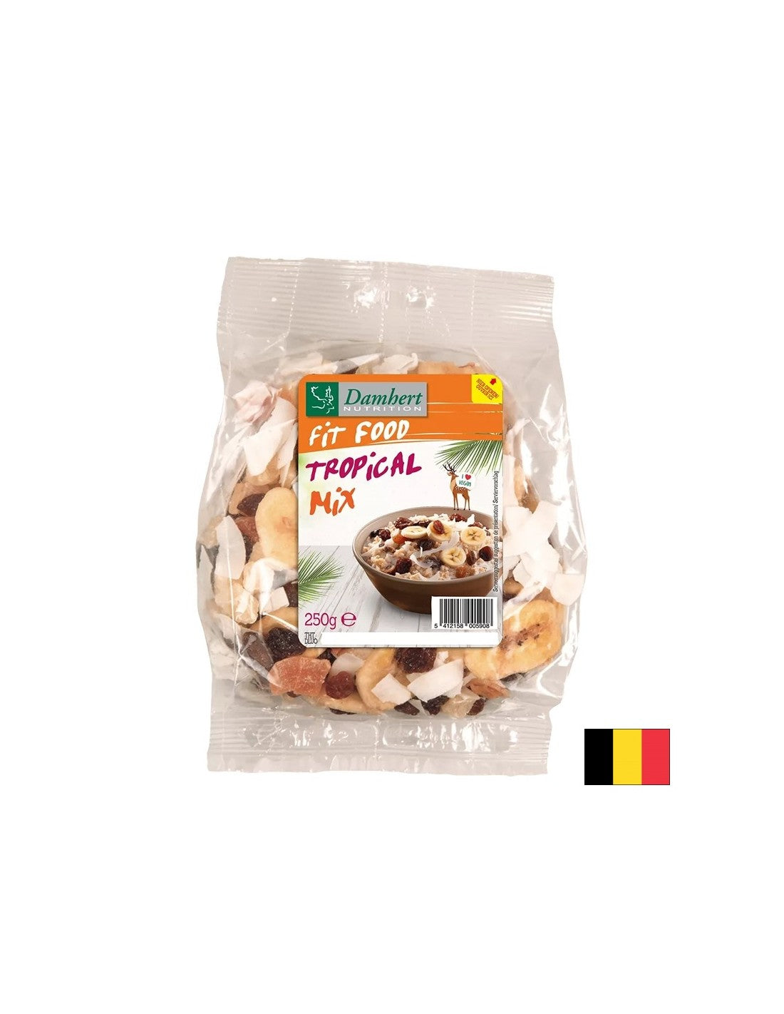 Dried tropical fruit mix, 250 g