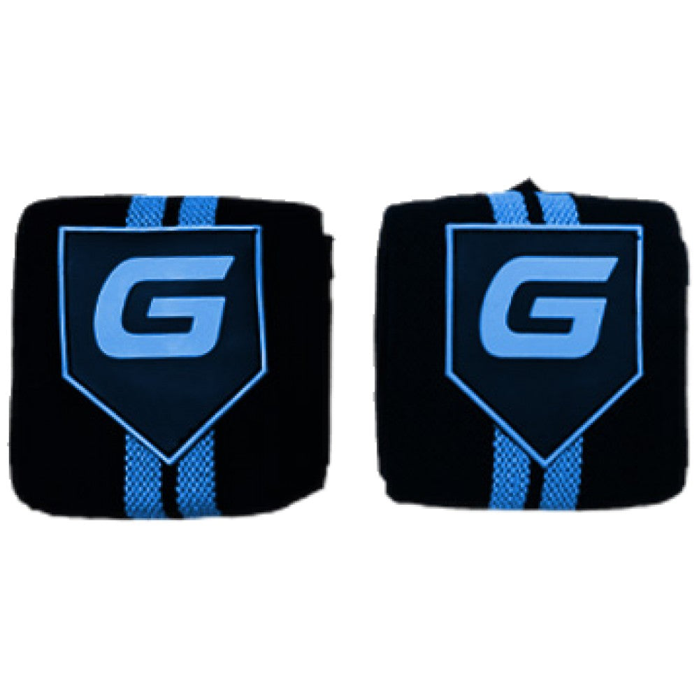 Gaspari Wrist Wraps | Тренировъчни накитници - Черно и синьо - Feel You