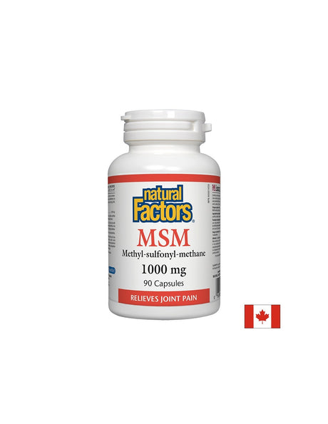 MSM/ МСМ - Метил-Сулфонил-Метан 1000 mg х 90 капсули Natural Factors - Feel You