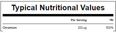 Chromium Picolinate 200 mcg 180 Таблетки - Feel You