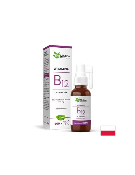Нервна система и енергия - Витамин В12 спрей, 30 ml EkaMedica - Feel You