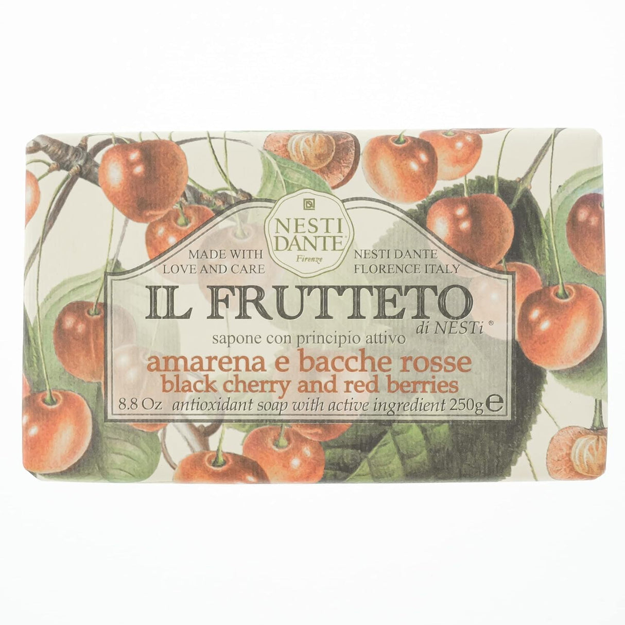 Nesti Dante, Il Frutteto, Black Cherry & Red Berries, Soothing, Soap Bar, 250 g