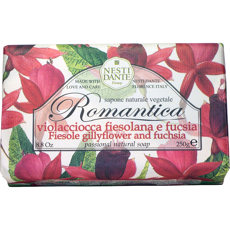 Nesti Dante, Romantica, Gillyflower & Fucsia, Soothing, Soap Bar, 250 g