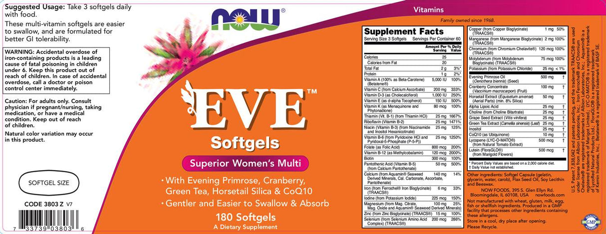 EVE Woman's Multi - 180 Gel capsules