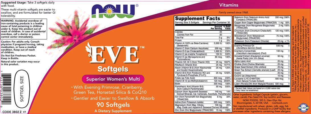 EVE Woman's Multi - 30 Гел капсули - Feel You