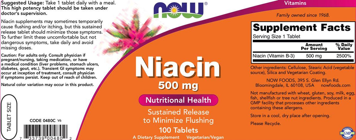 Niacin 500 mg - 100 Таблетки - Feel You