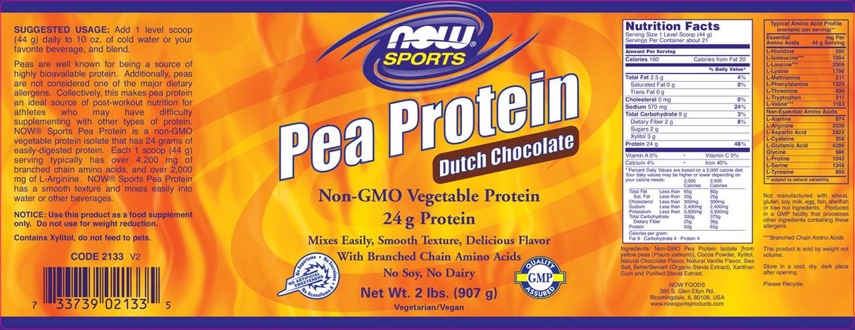 Pea Protein - 908 грама - Feel You