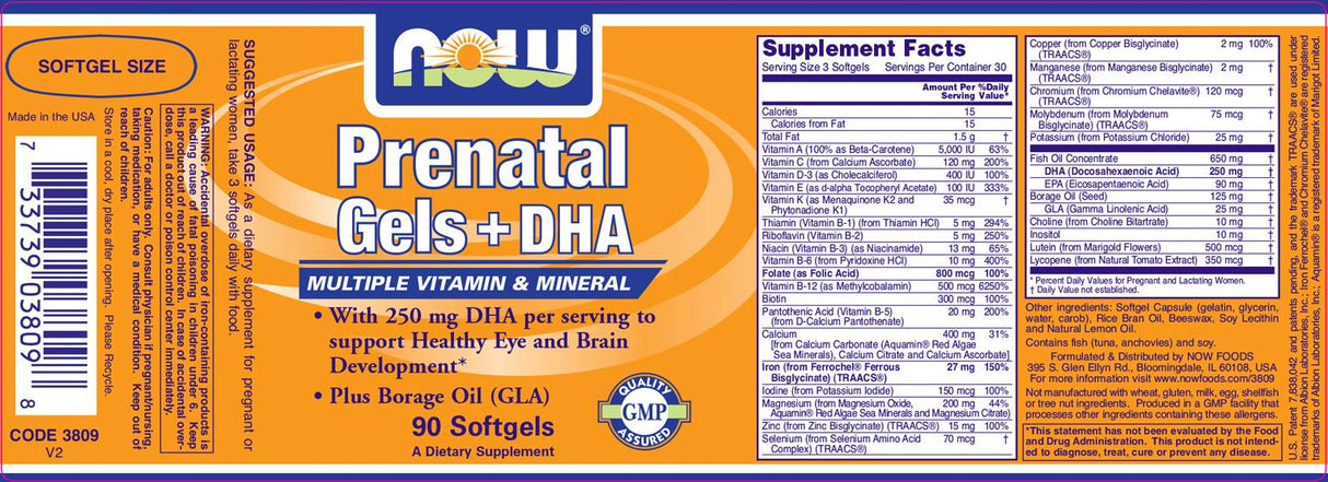 Prenatal + DHA - 90 Softgels