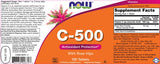 Vitamin C-500 with Rose Hips - 100 Таблетки - Feel You