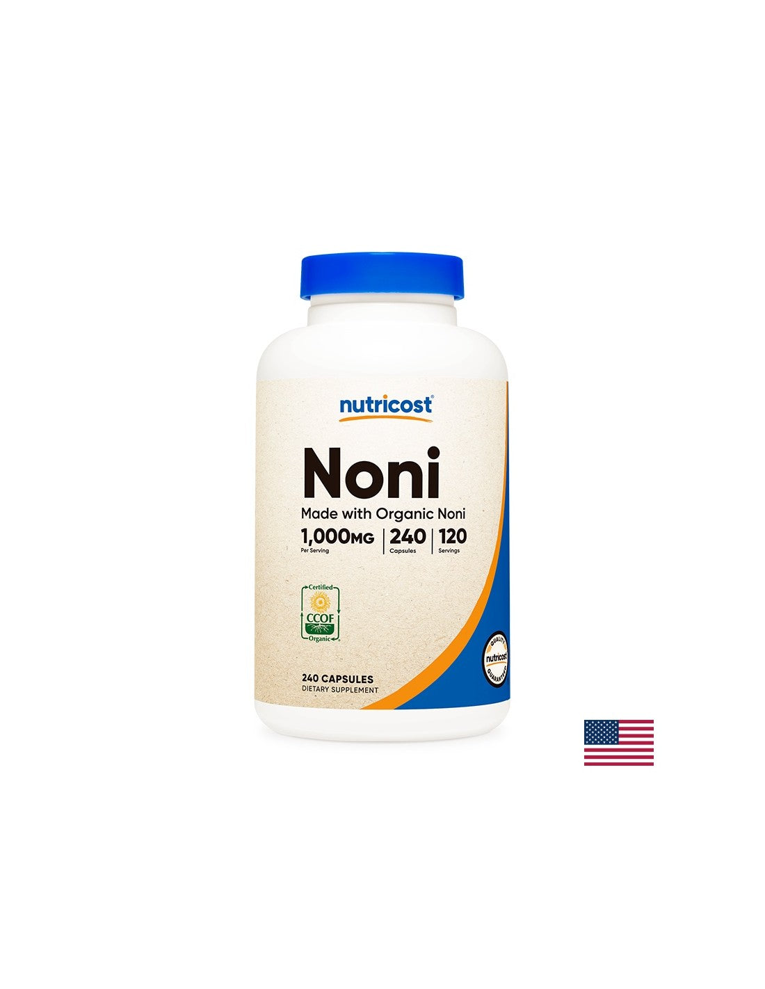 Имунитет - Нoни плод, 500 mg x 240 капсули Nutricost - Feel You