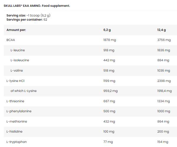 EAA Amino | Essential Amino Acids - 390 грама - Feel You