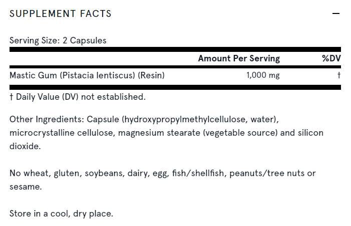Mastic Gum 500 mg - 120 капсули - Feel You