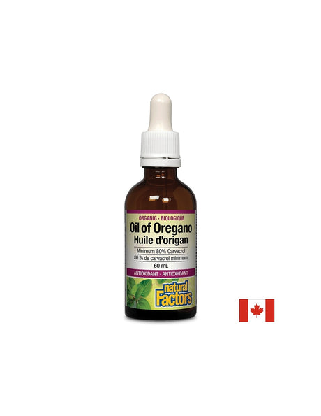 Oil Оf Oregano Organic/ Риган органик (масло) 30 mg х 60 ml/ 375 дози Natural Factors - Feel You