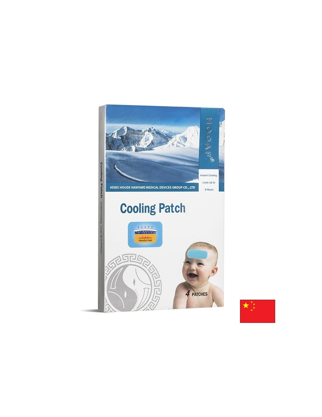 Охлаждащ гел пластир – С бързо действие при температура и главоболие, 4 бр.