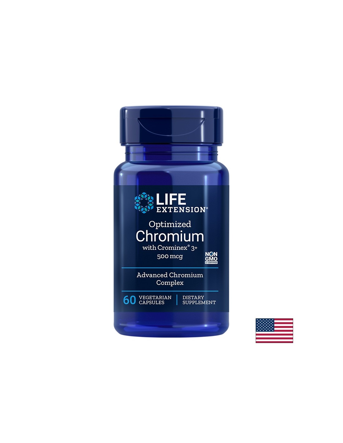 Optimized Chromium with Crominex® 3+/ Хром 500 mcg x 60 капсули