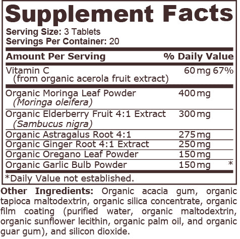 ORGANIC IMMUNE - 60 tablets