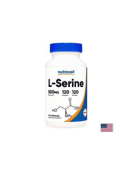 Памет и концентрация - Л-Серин (L-Serine), 500 mg/120 капсули Nutricost - Feel You