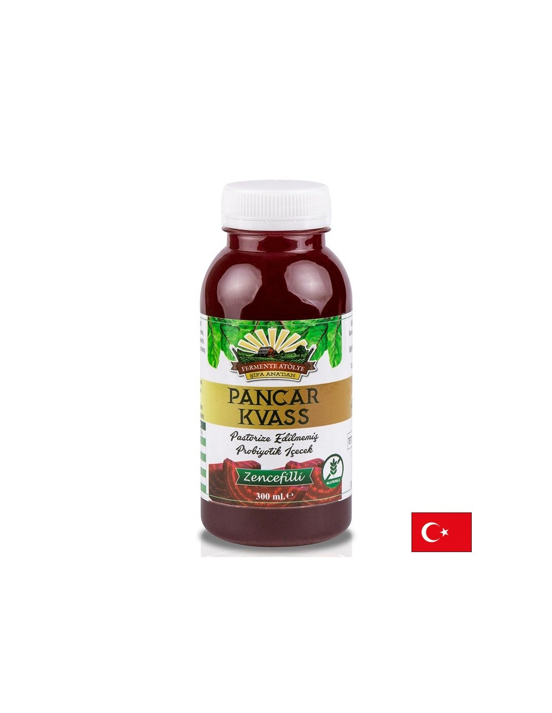 Probiotic drink from beetroot and ginger - Good digestion and strong immunity, 300 ml