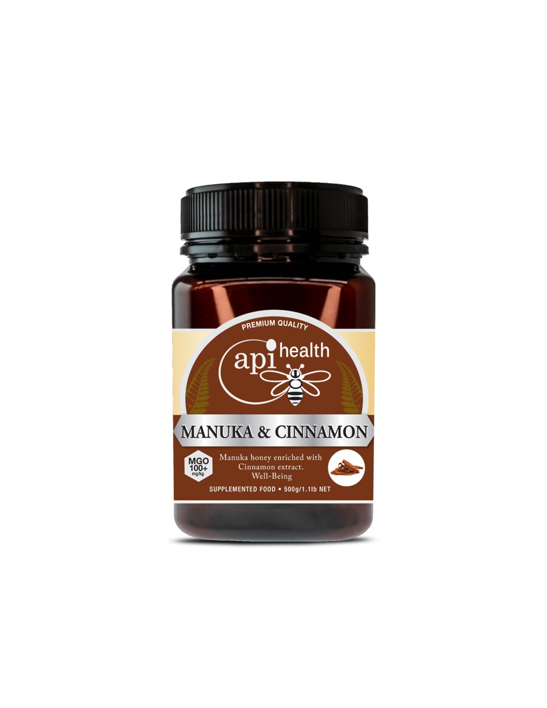 Пчелен мед Манука с канела Cinnamon VENZ MGO 100+, 500 g