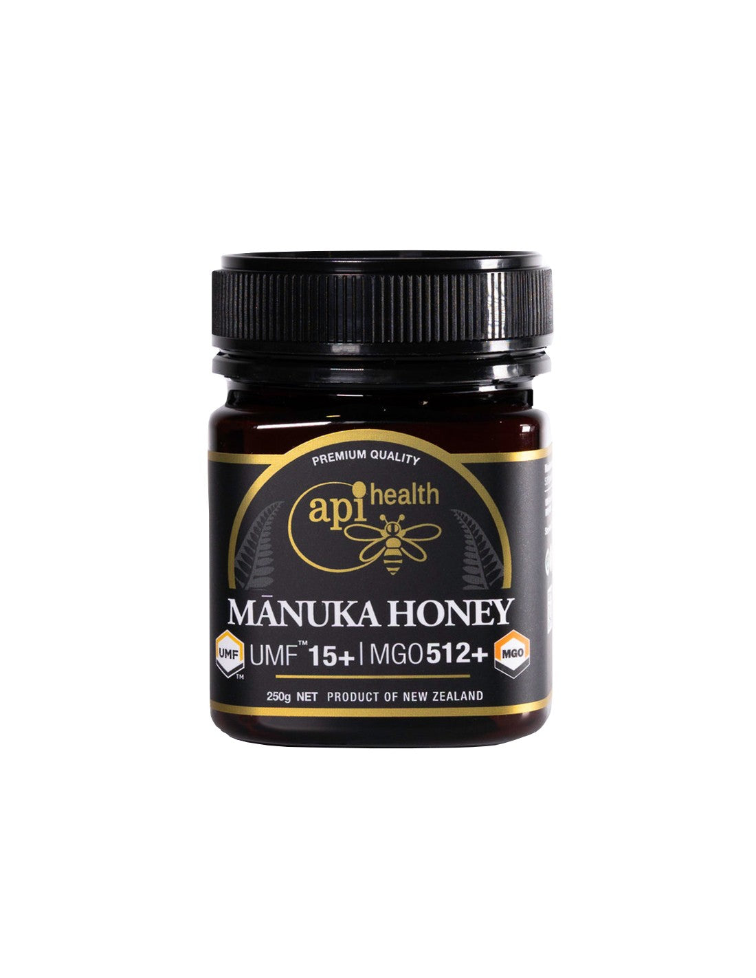 Пчелен мед Манука UMF™ 15+ / MGO 512 – Силен имунитет и подкрепа за гърлото и стомаха, 250 g