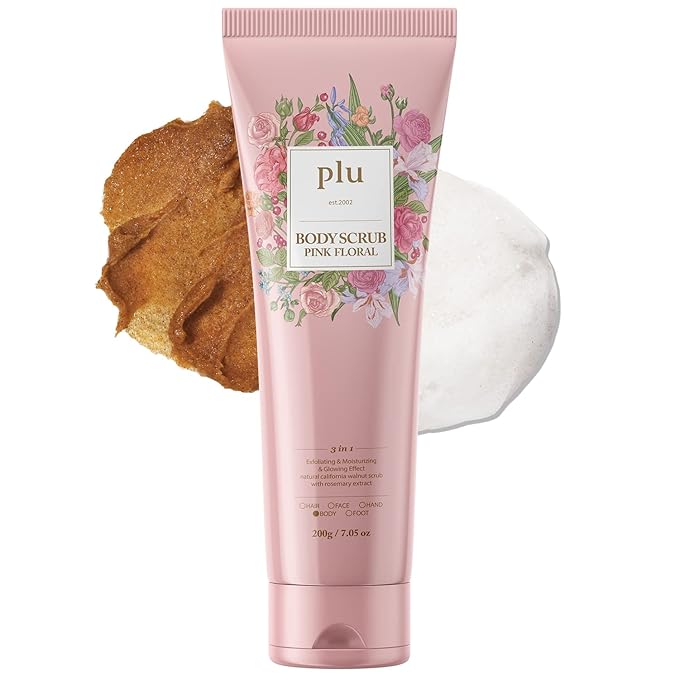 plu - Body Scrub Pink Floral, 200g - Feel You