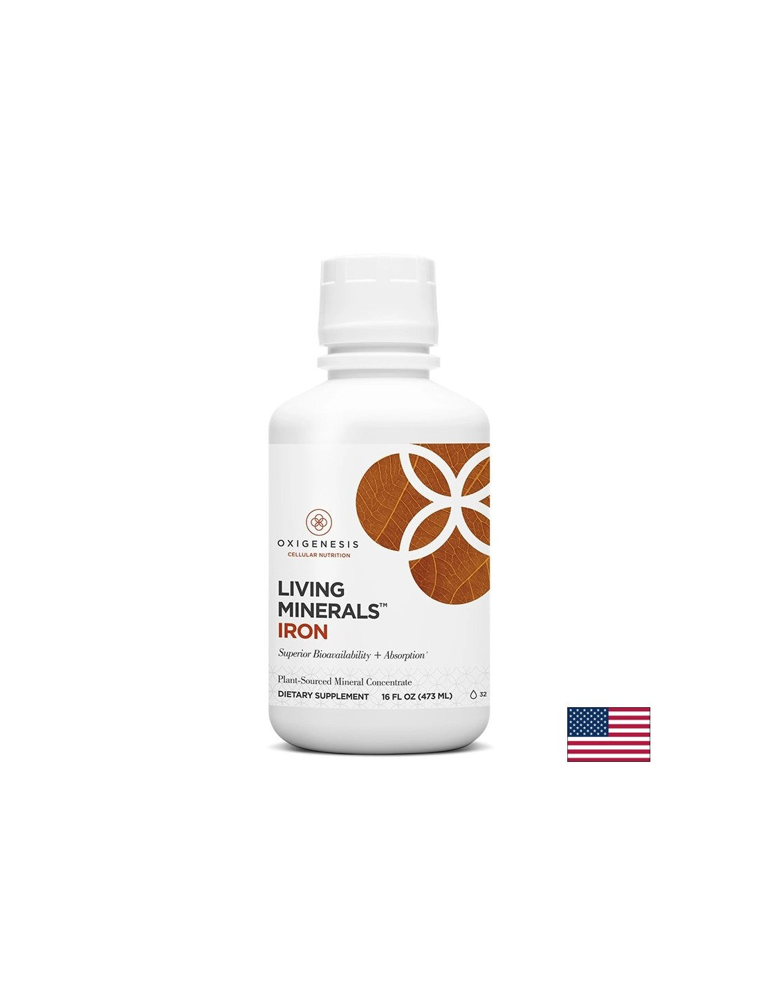 При анемия - Течно желязо Living Minerals, 473 ml