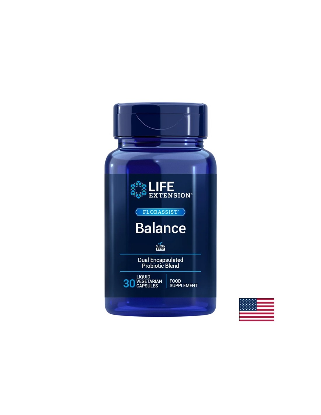 Пробиотик Florassist™ Balance, 15 млрд. CFU/ 50 mg х 30 капсули