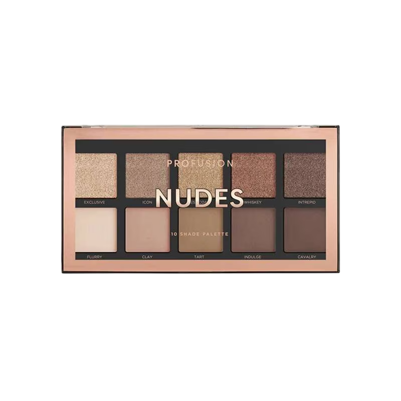 Profusion Cosmetics, Nudes, Eyeshadow Palette, Nudes, 10 Shades, 103 g