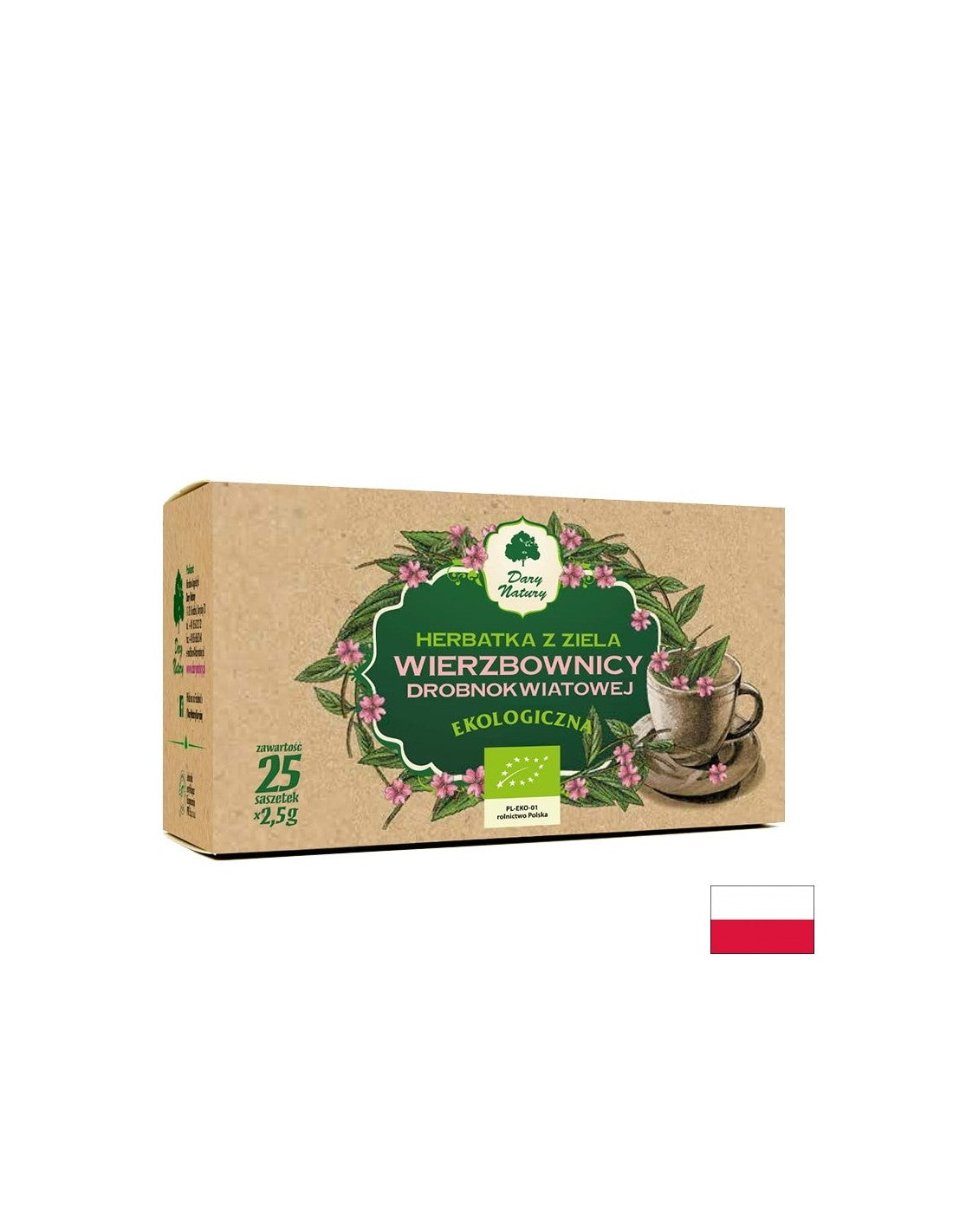 Prostate and urinary tract - Small-flowered willow tea Bio, 25 filter bags