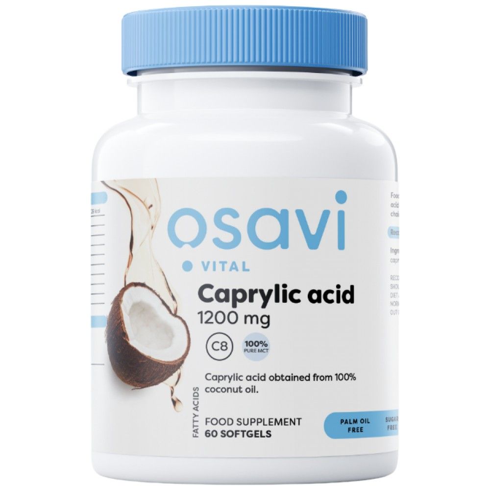 Caprylic Acid 1200 mg - 60 Гел капсули - Feel You