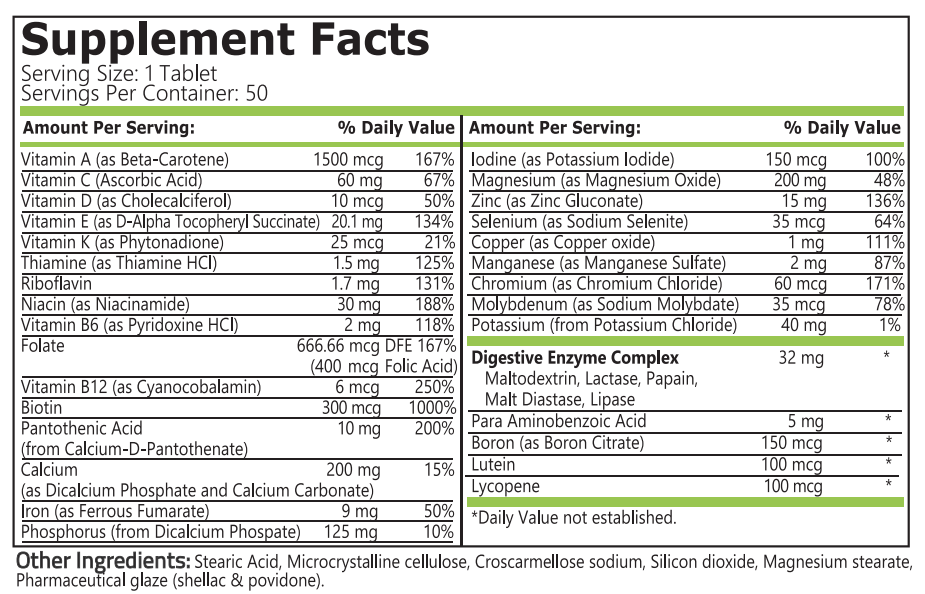 DAILY VITAMINS - 50 Таблетки