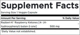 Razberi-K 500 mg / Maximum Strength Raspberry Ketones - 60 капсули - Feel You