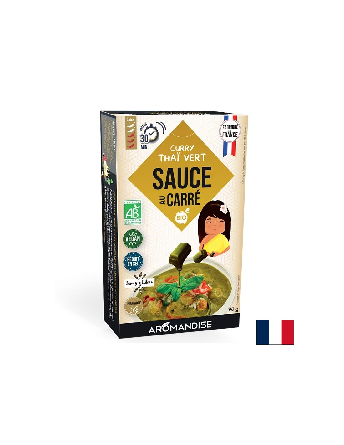 Spicy bouillon cubes – Thai curry sauce, 90 g
