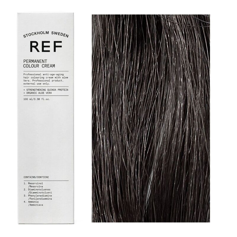 Ref Stockholm, Permanent Colour, Веган, Трайна боя за коса, 4.11 Darkest Smoky Ash, 100 мл