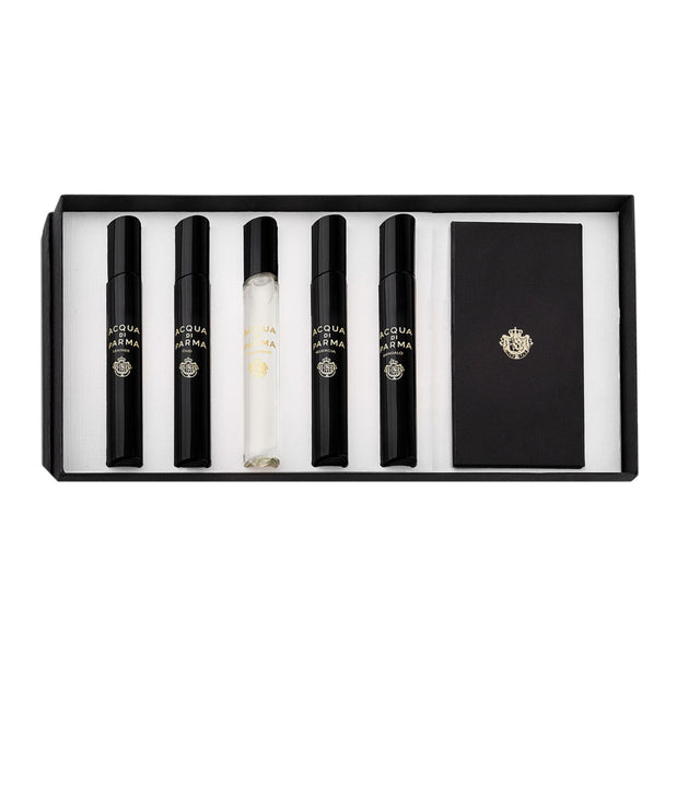 Set Acqua di Parma: Signatures Of The Sun - Leather, Eau De Parfum, For Men, 7 ml + Signatures Of The Sun - Oud, Eau De Parfum, For Men, 7 ml + Signatures Of The Sun - Osmanthus, Eau De Parfum, For Men, 7 ml + Signatures Of The Sun - Quercia, Eau De Pa... - Feel You