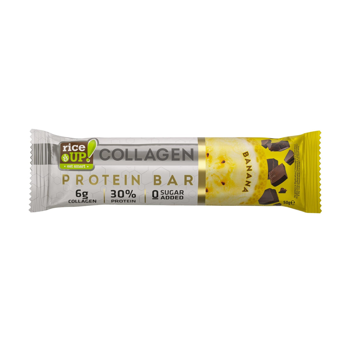Protein Bar with 6g Collagen & No Added Sugar - 50g