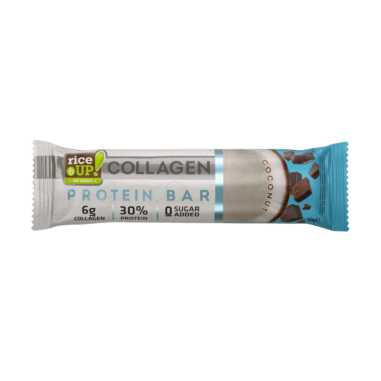 Protein Bar with 6g Collagen & No Added Sugar - 50g