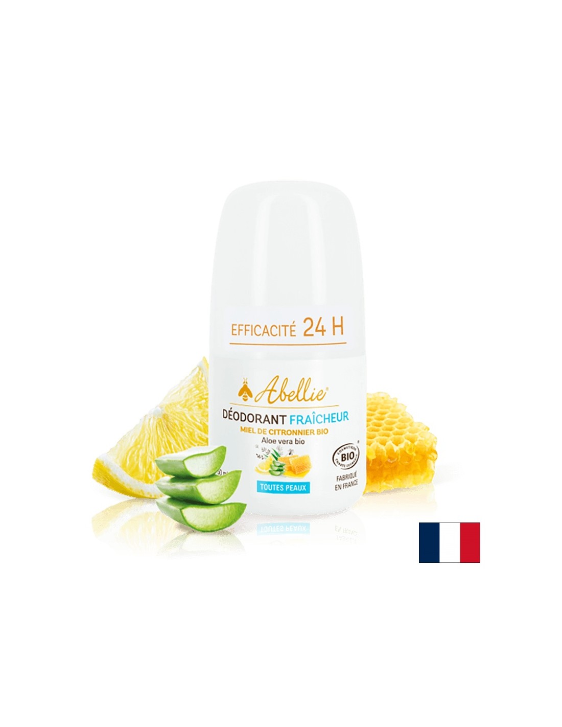 Рол-он дезодорант с Био пчелен мед, лимон и алое вера, 50 ml - Feel You