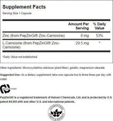 Ultra Zinc Carnosine (PepZin GI) 37.5 mg 60 капсули - Feel You