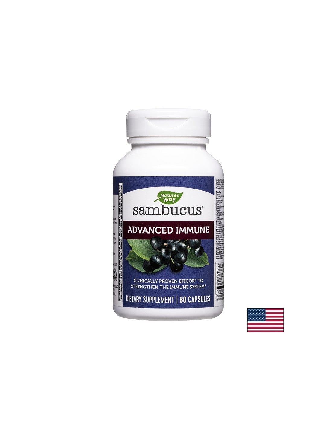 Sambucus Advanced Immune - Самбукус Advanced Immune, 80 капсули Nature’s Way - Feel You